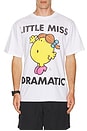 view 3 of 4 Little Miss Dramatic Tee in White