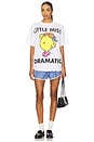 view 4 of 4 Little Miss Dramatic Tee in White