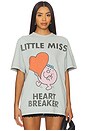 view 1 of 4 Little Miss Heartbreaker Tee in Grey