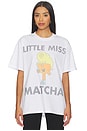 view 1 of 4 Little Miss Matcha Tee in White