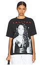 view 1 of 4 Aaliyah Boxy Tee in Black Pigment