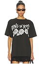 view 1 of 4 Guns N' Roses Roses Tee in Black Pigment