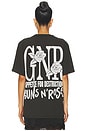 view 3 of 4 Guns N' Roses Roses Tee in Black Pigment