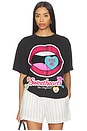 view 1 of 4 Sweethearts Kiss Me Tee in Black Pigment