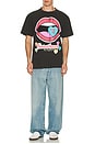 view 3 of 4 Sweethearts Kiss Me Tee in Black Pigment