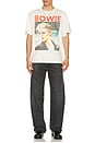 view 3 of 4 David Bowie Smoking Tee in Cream Pigment