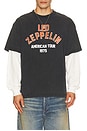 view 1 of 4 Led Zeppelin American Tour Layered Tee in Black