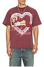 view 1 of 4 Britney Spears Heart Tee in Dark Mauve