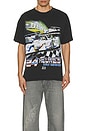 view 4 of 4 24 Heures Du Mans Race Boxy Tee in Black Pigment
