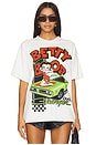 view 1 of 4 Betty Boop Dodge Charger Boxy Tee in Cream Pigment