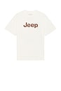 view 2 of 5 JEEO ROAD LESS TRAVELED ボクシーTシャツ in Cream Pigment