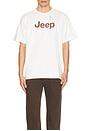 view 5 of 5 Jeep Road Less Traveled Boxy Tee in Cream Pigment