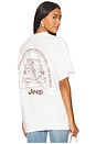 view 1 of 5 Jeep Road Less Traveled Boxy Tee in Cream Pigment