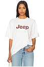 view 2 of 5 Jeep Road Less Traveled Boxy Tee in Cream Pigment