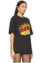 view 2 of 4 D.A.R.E. FIRE ボクシーTシャツ in Black Pigment