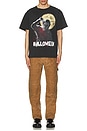 view 4 of 4 HALLOWEEN MOON ボクシーTシャツ in Black Pigment
