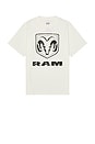 view 1 of 4 RAM LOGO 박스 티셔츠 in Natural