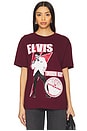 view 1 of 4 Elvis Tomorrow Night Boxy Tee in Maroon
