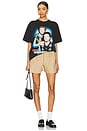 view 4 of 4 Step Brothers Glow Boxy Tee in Black Pigment