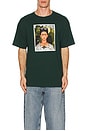 view 4 of 4 Frida Kahlo Boxy Tee in Forest Green