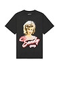 view 1 of 4 Grease Sandy Boxy Tee in Black Pigment