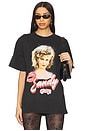 view 1 of 4 Grease Sandy Boxy Tee in Black Pigment