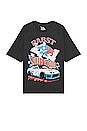 view 1 of 4 Pabst Supercool Racing Oversized Tee in Black Pigment