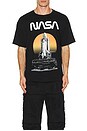view 4 of 4 NASA Shuttle Launch Boxy Tee in Black Pigment