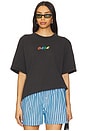 view 2 of 4 D.A.R.E. Globe Boxy Tee in Black Pigment