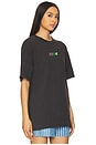 view 3 of 4 D.A.R.E. Globe Boxy Tee in Black Pigment