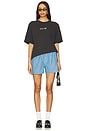 view 4 of 4 D.A.R.E. Globe Boxy Tee in Black Pigment