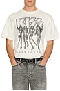 view 3 of 4 KISS Destroyer Boxy Tee in Cream Pigment
