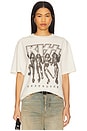 view 1 of 4 KISS Destroyer Boxy Tee in Cream Pigment