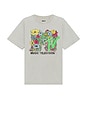 view 1 of 4 MTV Floral Boxy Tee in Grey Pigment