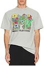 view 3 of 4 MTV Floral Boxy Tee in Grey Pigment