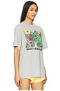 view 2 of 4 MTV Floral Boxy Tee in Grey Pigment