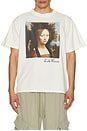 view 3 of 4 Leonardo Da Vinci Ginevra De' Benci Boxy Tee in Cream Pigment
