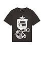 view 1 of 4 Lone Star Armadillo Boxy Tee in Black Pigment