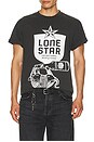 view 3 of 4 Lone Star Armadillo Boxy Tee in Black Pigment