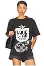 view 1 of 4 Lone Star Armadillo Boxy Tee in Black Pigment