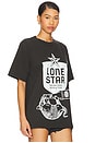 view 2 of 4 Lone Star Armadillo Boxy Tee in Black Pigment