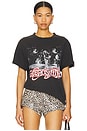 view 1 of 4 Aerosmith Singing Boxy Tee in Black Pigment