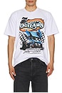 view 3 of 4 World Of Outlaws Spring Car Series Boxy Tee in White