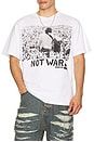 view 3 of 4 Woodstock Make Love Not War Tee in White
