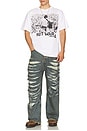 view 4 of 4 Woodstock Make Love Not War Tee in White