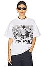view 1 of 4 Woodstock Make Love Not War Tee in White