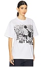 view 2 of 4 Woodstock Make Love Not War Tee in White