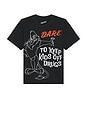 view 1 of 4 D.A.R.E. Darren Tee in Black
