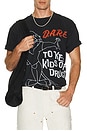 view 3 of 4 D.A.R.E. Darren Tee in Black