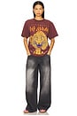 view 4 of 4 Def Leppard Pyromania Tee in Burgundy